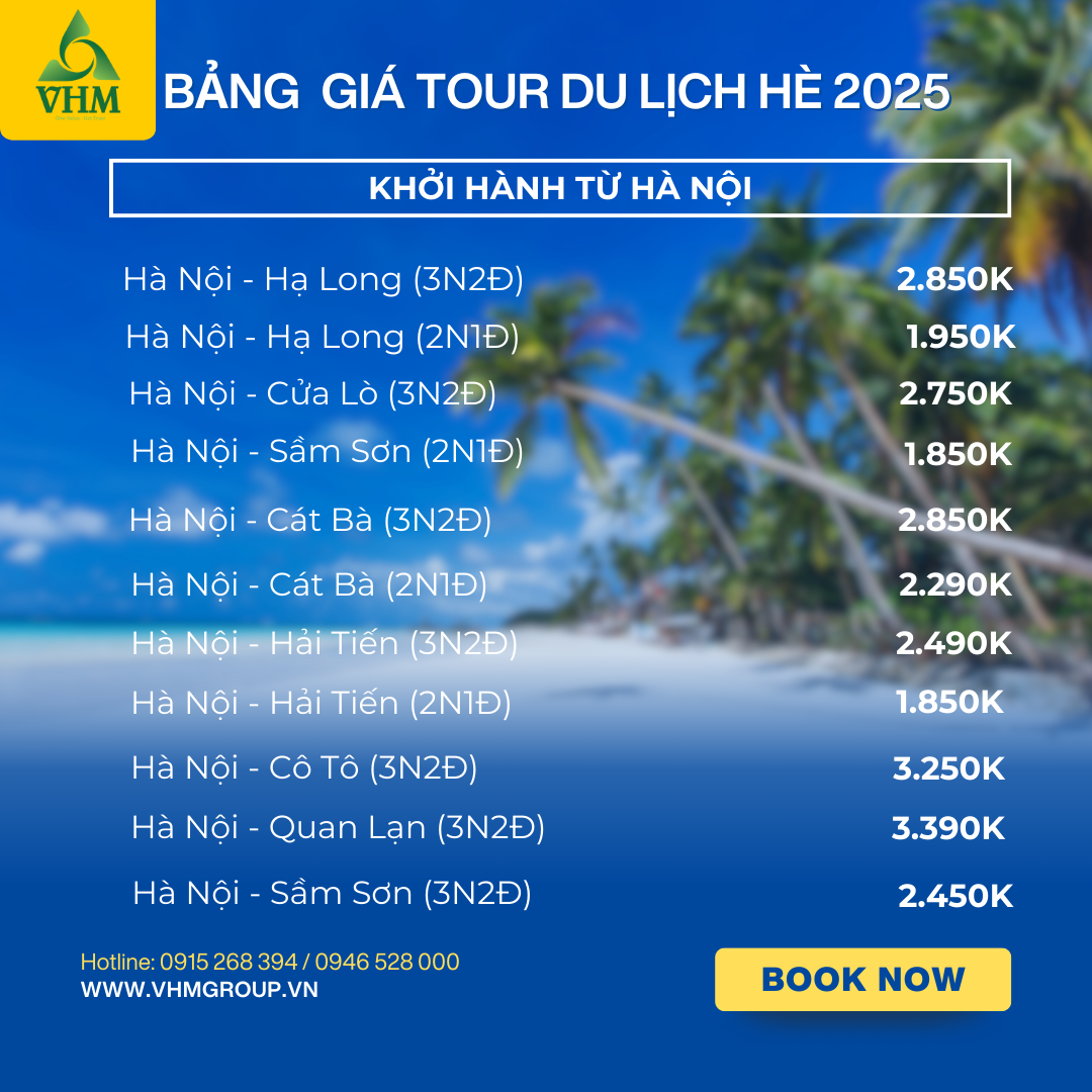 HÈ RỰC RỠ - TOUR VÀNG ƯU ĐÃI